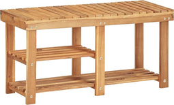 vidaXL - Schoenenrek - 90x32x46 - cm - massief - acaciahout