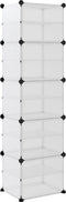 vidaXL - Schoenenrek - 93x36,5x140 - cm - polypropeen - transparant