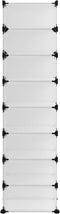 vidaXL - Schoenenrek - 93x36,5x140 - cm - polypropeen - transparant