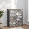 vidaXL - Schoenenrek - 94,5x36,5x106 - cm - polypropeen - transparant