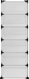 vidaXL - Schoenenrek - 94,5x36,5x106 - cm - polypropeen - transparant