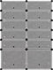 vidaXL - Schoenenrek - 94x37x125 - cm - polypropeen - zwart
