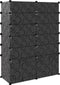 vidaXL - Schoenenrek - 94x37x125 - cm - polypropeen - zwart