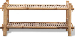 vidaXL - Schoenenrek - bamboe - twee - lagen