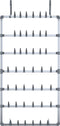 vidaXL - Schoenenrek - hangend - 66x13x139 - cm - zilverkleurig