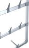 vidaXL - Schoenenrek - hangend - 66x13x139 - cm - zilverkleurig