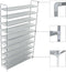 vidaXL - Schoenenrek - met - 10 - schappen - metaal - en - nonwoven - stof - zilverkleur