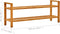 vidaXL - Schoenenrek - met - 2 - schappen - 100x27x40 - cm - massief - eikenhout