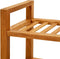 vidaXL - Schoenenrek - met - 2 - schappen - 100x27x40 - cm - massief - eikenhout