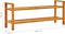 vidaXL - Schoenenrek - met - 2 - schappen - 100x27x40 - cm - massief - eikenhout
