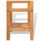 vidaXL - Schoenenrek - met - 2 - schappen - 50x27x40 - cm - massief - eikenhout