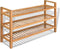 vidaXL - Schoenenrek - met - 3 - schappen - 100x27x60 - cm - massief - eikenhout