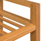 vidaXL - Schoenenrek - met - 3 - schappen - 100x27x60 - cm - massief - eikenhout