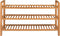 vidaXL - Schoenenrek - met - 3 - schappen - 100x27x60 - cm - massief - eikenhout