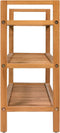 vidaXL - Schoenenrek - met - 3 - schappen - 100x27x60 - cm - massief - eikenhout