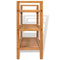 vidaXL - Schoenenrek - met - 3 - schappen - 100x27x60 - cm - massief - eikenhout