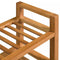 vidaXL - Schoenenrek - met - 3 - schappen - 100x27x60 - cm - massief - eikenhout