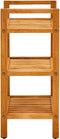 vidaXL - Schoenenrek - met - 3 - schappen - 50x27x60 - cm - massief - eikenhout