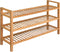 vidaXL - Schoenenrek - met - 4 - schappen - 100x27x80 - cm - massief - eikenhout
