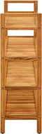 vidaXL - Schoenenrek - met - 4 - schappen - 100x27x80 - cm - massief - eikenhout