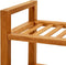 vidaXL - Schoenenrek - met - 4 - schappen - 100x27x80 - cm - massief - eikenhout