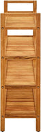 vidaXL - Schoenenrek - met - 4 - schappen - 100x27x80 - cm - massief - eikenhout