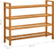 vidaXL - Schoenenrek - met - 4 - schappen - 100x27x80 - cm - massief - eikenhout
