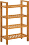 vidaXL - Schoenenrek - met - 4 - schappen - 50x27x80 - cm - massief - eikenhout