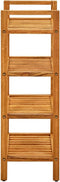 vidaXL - Schoenenrek - met - 4 - schappen - 50x27x80 - cm - massief - eikenhout