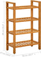 vidaXL - Schoenenrek - met - 4 - schappen - 50x27x80 - cm - massief - eikenhout
