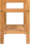vidaXL - Schoenenrek - met - 5 - schappen - 100x27x100 - cm - massief - eikenhout