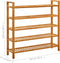 vidaXL - Schoenenrek - met - 5 - schappen - 100x27x100 - cm - massief - eikenhout