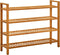 vidaXL - Schoenenrek - met - 5 - schappen - 100x27x100 - cm - massief - eikenhout