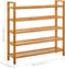 vidaXL - Schoenenrek - met - 5 - schappen - 50x27x100 - cm - massief - eikenhout