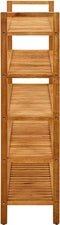 vidaXL - Schoenenrek - met - 5 - schappen - 50x27x100 - cm - massief - eikenhout