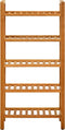 vidaXL - Schoenenrek - met - 5 - schappen - 50x27x100 - cm - massief - eikenhout