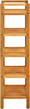 vidaXL - Schoenenrek - met - 5 - schappen - 50x27x100 - cm - massief - eikenhout