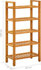 vidaXL - Schoenenrek - met - 5 - schappen - 50x27x100 - cm - massief - eikenhout