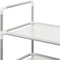 vidaXL - Schoenenrek - met - 8 - schappen - metaal - en - nonwoven - stof - zilverkleur