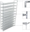 vidaXL - Schoenenrek - met - 8 - schappen - metaal - en - nonwoven - stof - zilverkleur