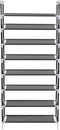 vidaXL - Schoenenrek - met - 8 - schappen - metaal - en - ongeweven - stof - zwart