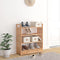 vidaXL - Schoenenrek - met - lade - 70x27x81 - cm - massief - walnotenhout
