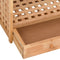 vidaXL - Schoenenrek - met - lade - 70x27x81 - cm - massief - walnotenhout