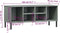 vidaXL - Schoenenrek - met - metalen - poten - OSLO - 106x35x45 - cm - grenen - grijs