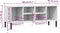 vidaXL - Schoenenrek - met - metalen - poten - OSLO - 106x35x45 - cm - grenenhout - wit