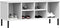 vidaXL - Schoenenrek - met - metalen - poten - OSLO - 106x35x45 - cm - grenenhout - wit