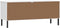 vidaXL - Schoenenrek - met - metalen - poten - OSLO - 106x35x45 - cm - grenenhout - wit