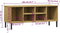 vidaXL - Schoenenrek - met - metalen - poten - OSLO - 106x35x45cm - grenenhout - bruin