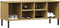 vidaXL - Schoenenrek - met - metalen - poten - OSLO - 106x35x45cm - grenenhout - bruin