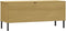 vidaXL - Schoenenrek - met - metalen - poten - OSLO - 106x35x45cm - grenenhout - bruin